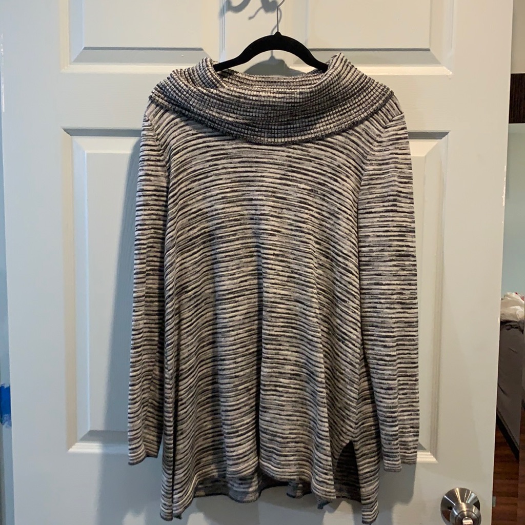 Gray Striped Tunic